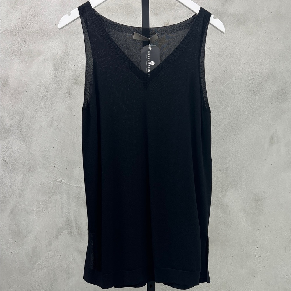 D. Exterior Knit Tank